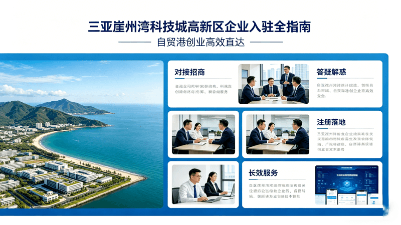 三亚崖州湾科技城高新区：企业入驻全指南，自贸港创业高效直达
