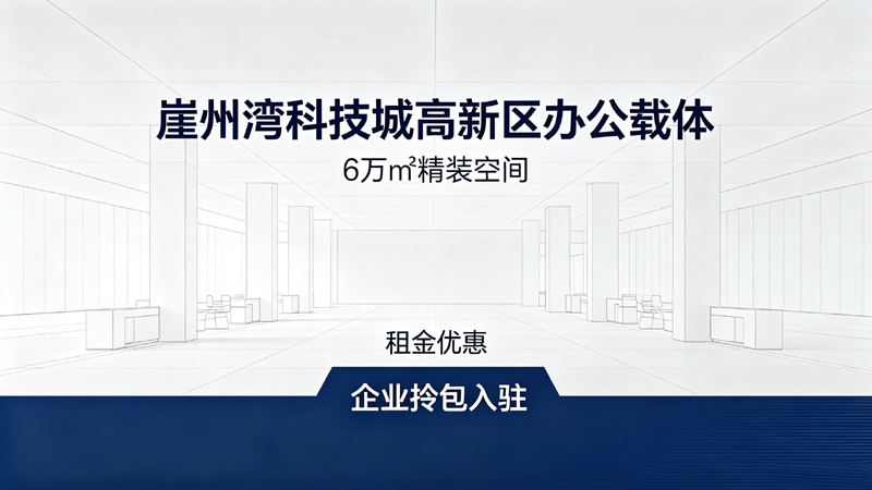 崖州湾科技城高新区办公载体:6万㎡空间 + 租金优惠,企业拎包入驻
